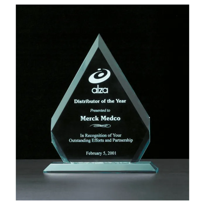 8 1/8" x 9 3/4" Diamond Series Jade Acrylic Award