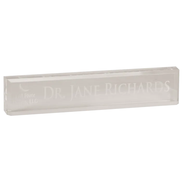 10" x 2" Acrylic Desk Wedge