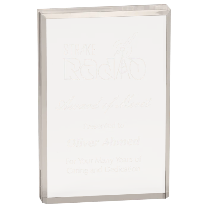 4" x 6" Clear Rectangle Acrylic