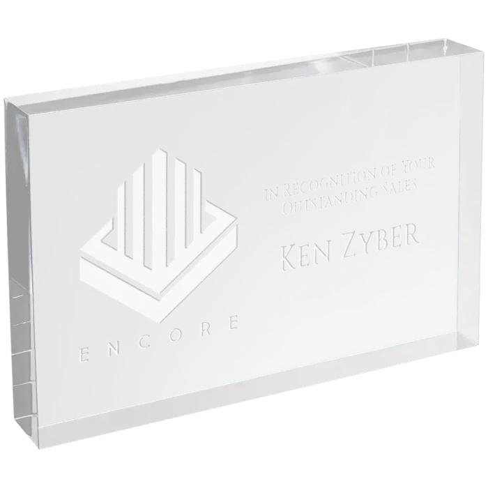 4" X 6" Clear Rectangle Square Cut Acrylic