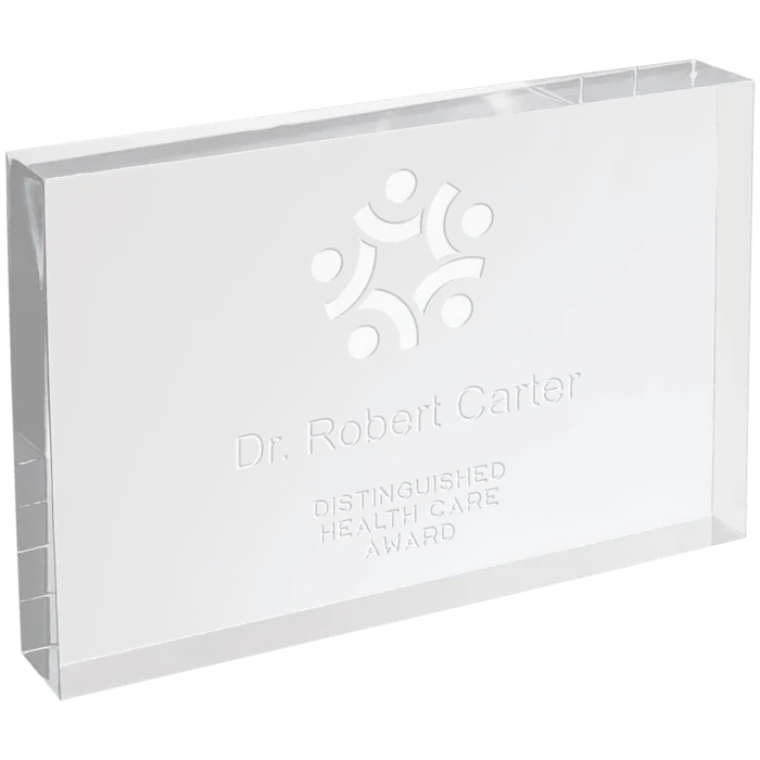 5" X 7" Clear Rectangle Square Cut Acrylic