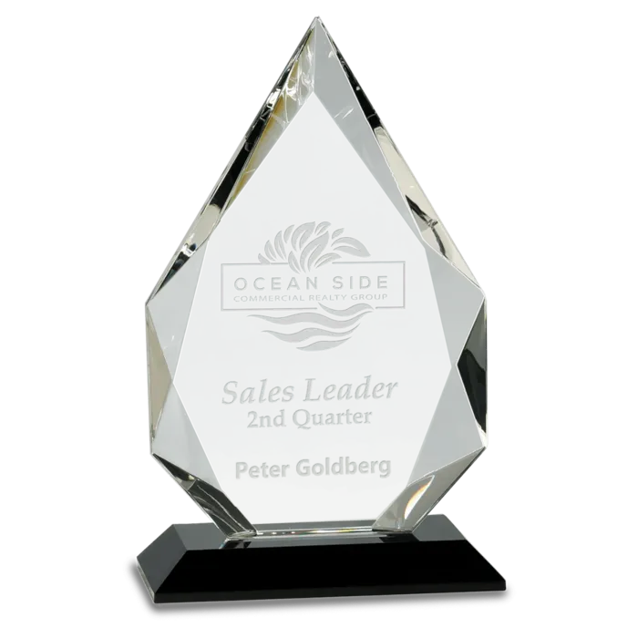 8" Diamond Crystal on Pedestal Base