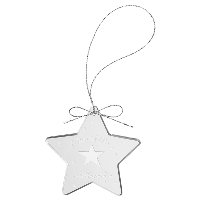 3" Crystal Star Ornament