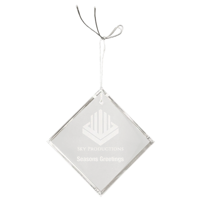 3" Crystal Diamond Ornament