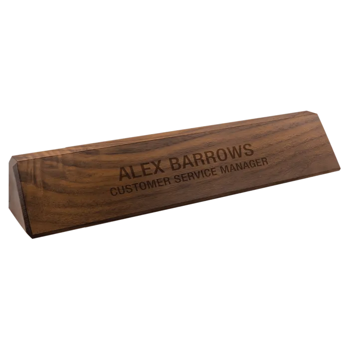12 1/2" Genuine Walnut Desk Wedge