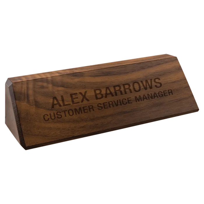 8 1/2" Genuine Walnut Desk Wedge