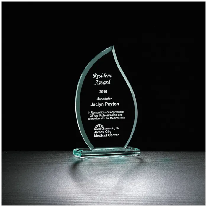 6 1/2" Flame Series Glass Award