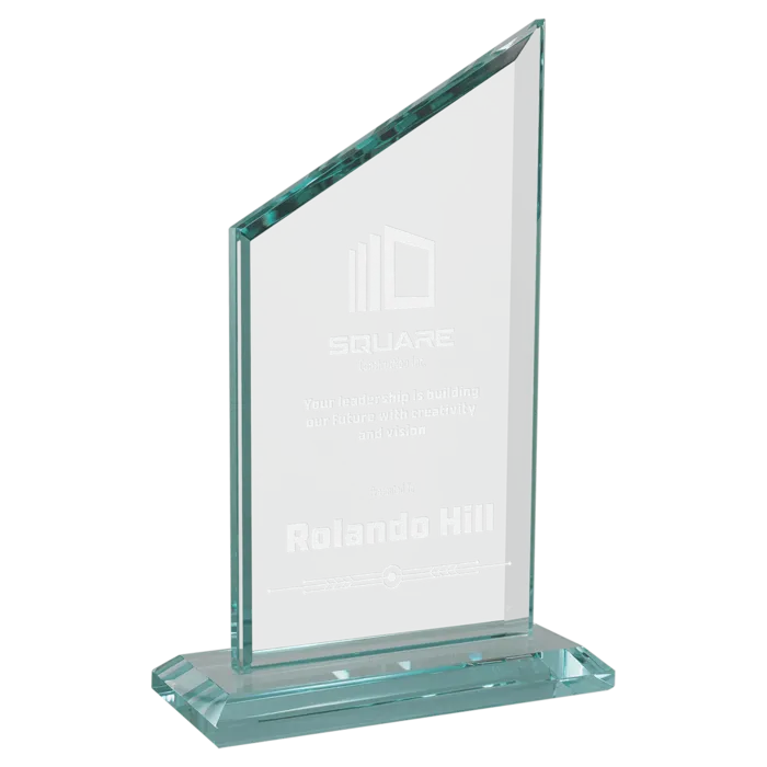 4 3/4 x 7 1/2" Zenith Series Glass Award