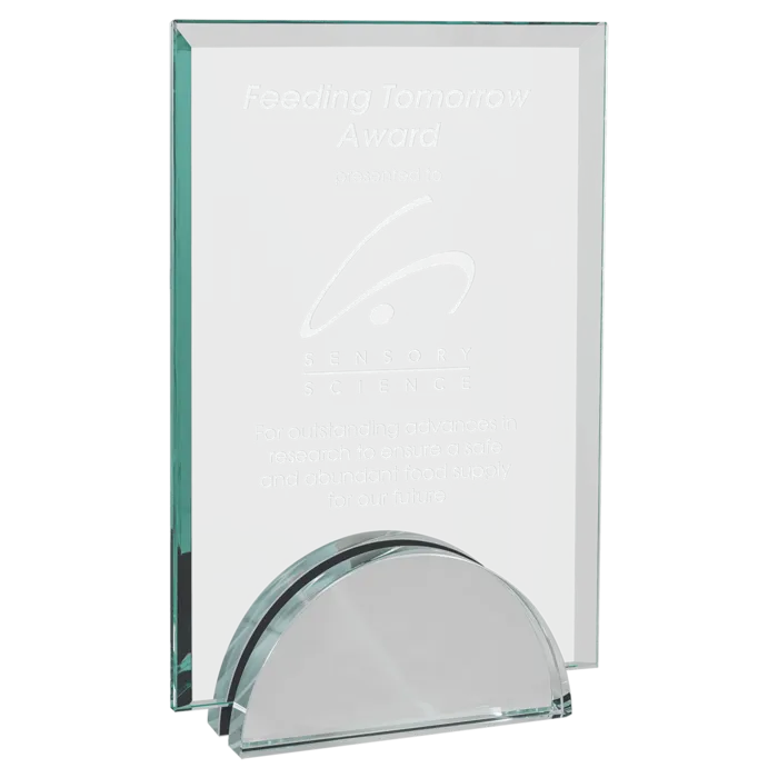 7" x 9 1/4" Apex Series Glass Award