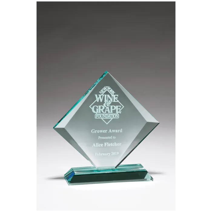 8 5/8" x 8 5/8" Diamond Series Glass Award