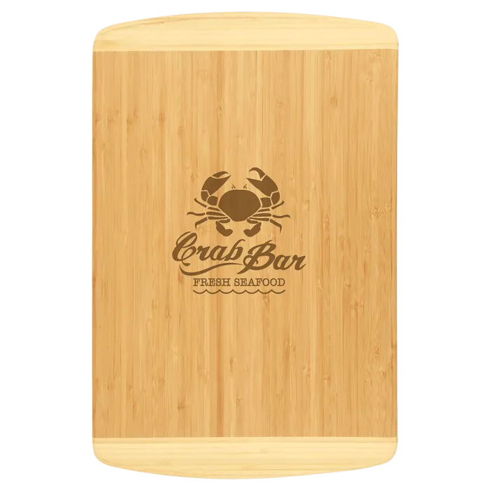 18" x 12" Bamboo 2-Tone Cutting Board