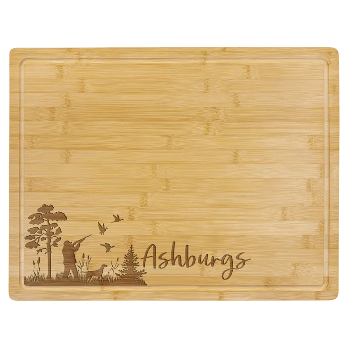 19 3/4" x 15" Bamboo Cutting Board with Drip Ring