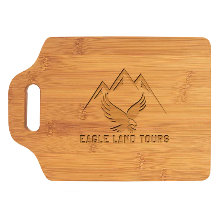 11" x 7 3/4" Bamboo Cutting Board with Handle