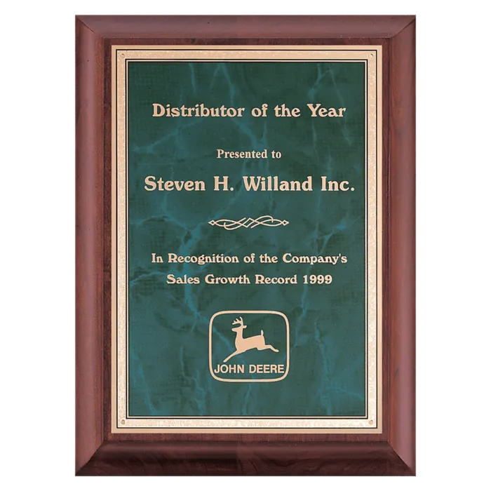 9" x 12" Hand Rubbed Border LaserFX Plate