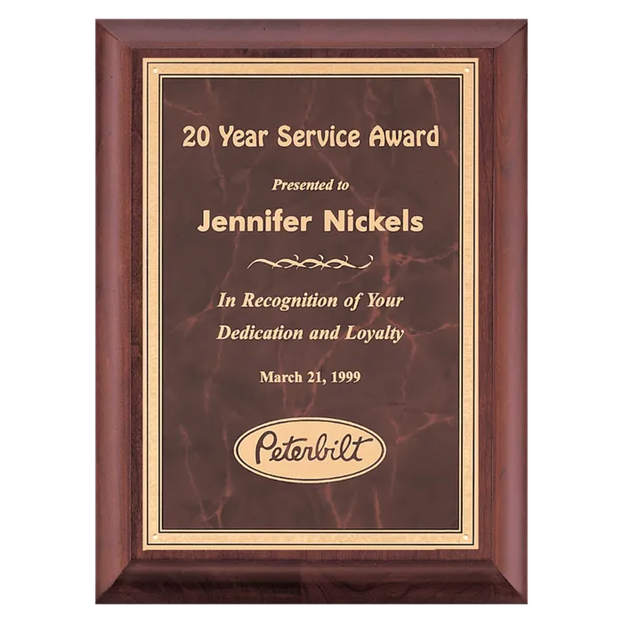 8" x 10" Hand Rubbed Border LaserFX Plate