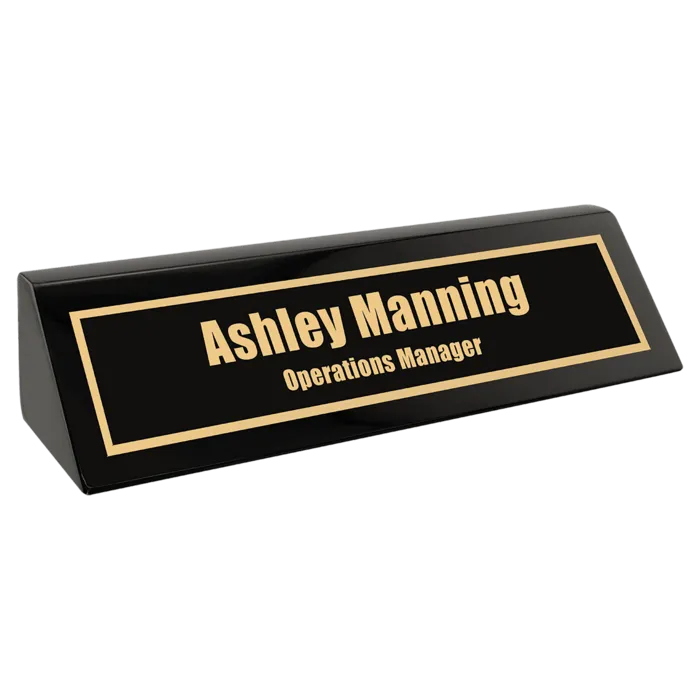 8 1/2" Piano Finish Desk Wedge